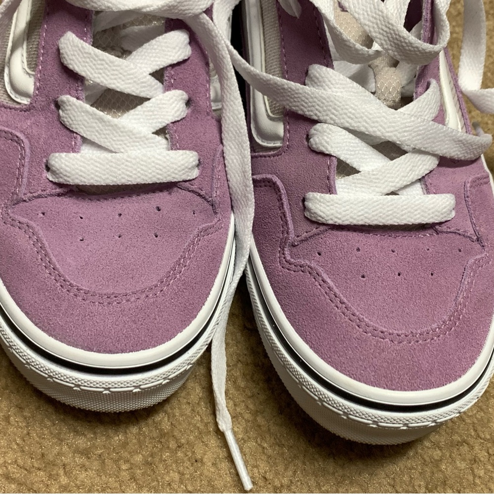 Vans Pink/Lavender and White Women's Sneakers - Picture 12 of 13